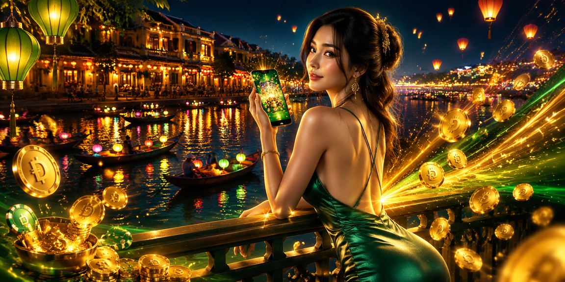 Người dùng tại Hội An chuẩn bị đăng ký tài khoản giải trí trực tuyến